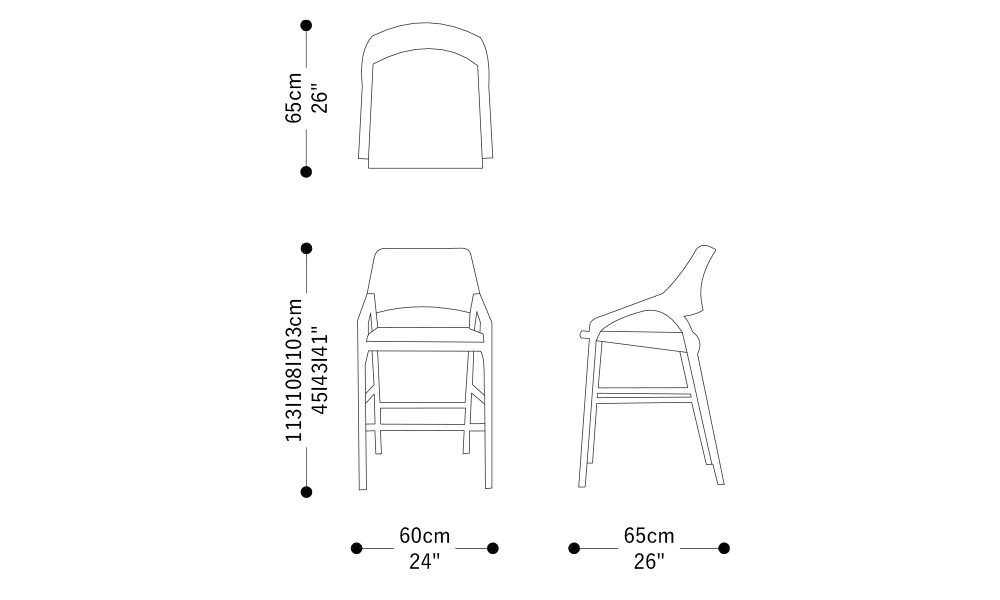 Imagem das dimensões principais do produto